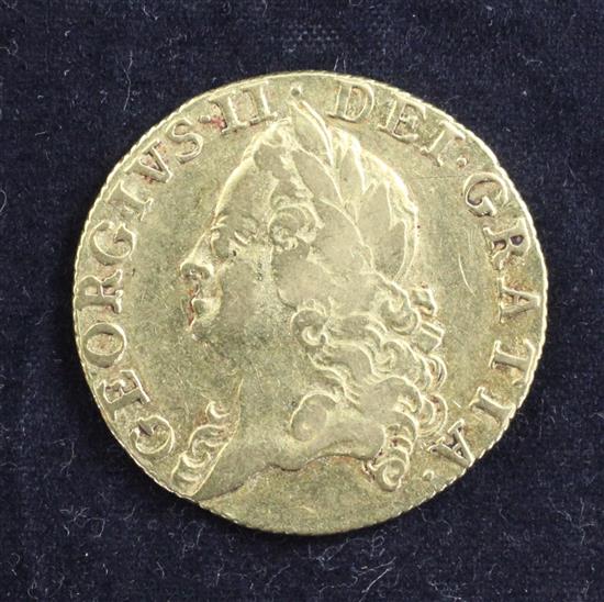 A George II gold guinea, 1759,